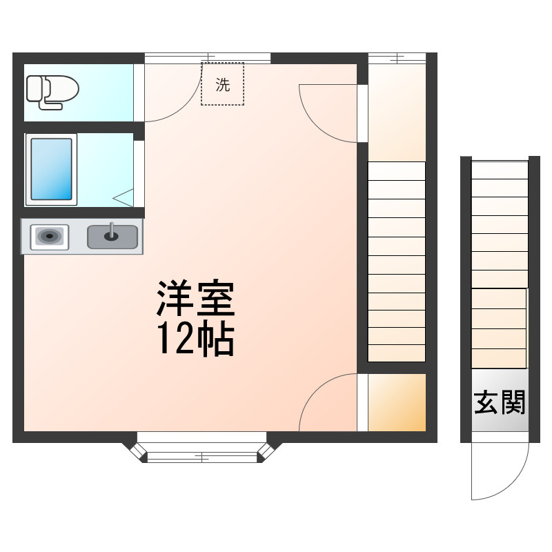 コーポ工藤の間取り