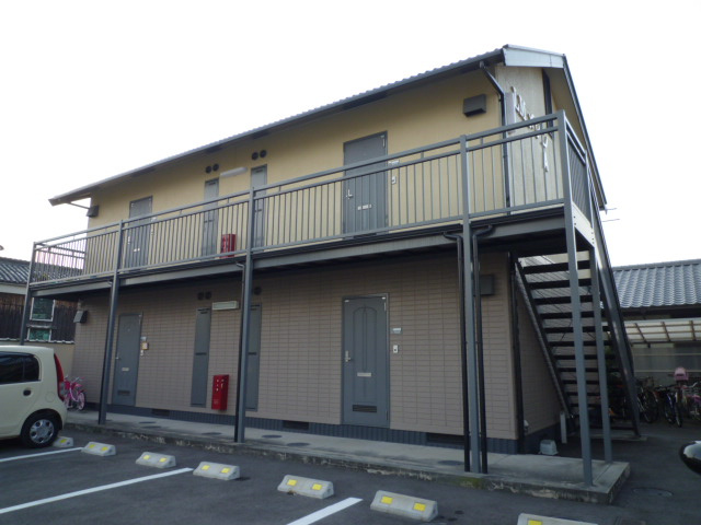 倉敷市茶屋町早沖のアパートの外観