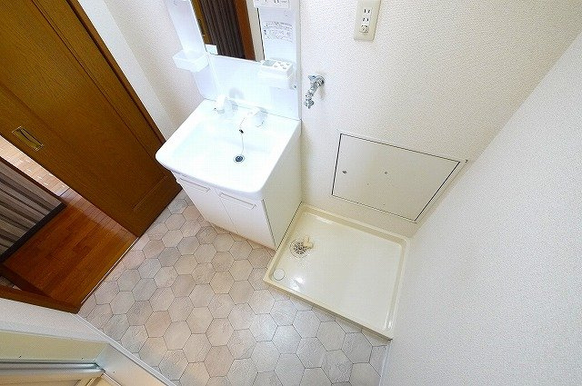 DOMEマツイの洗面所|忙しい朝には欠かせない洗面所です