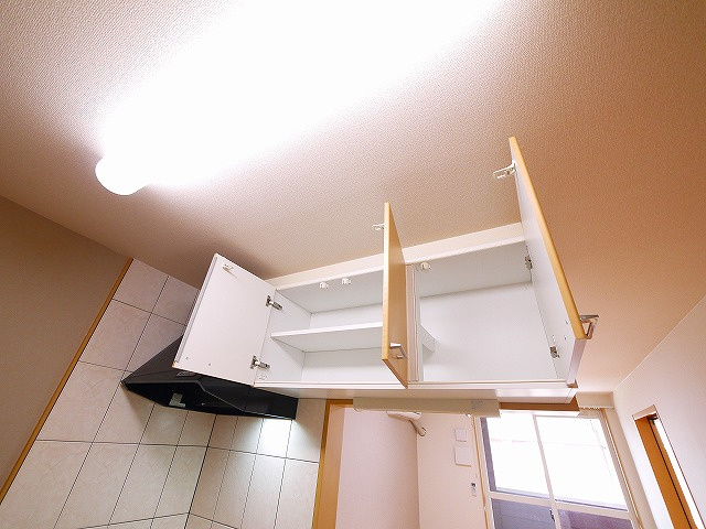 サンフィットヒルズ　Ａのキッチン|小物を収納するのに便利です