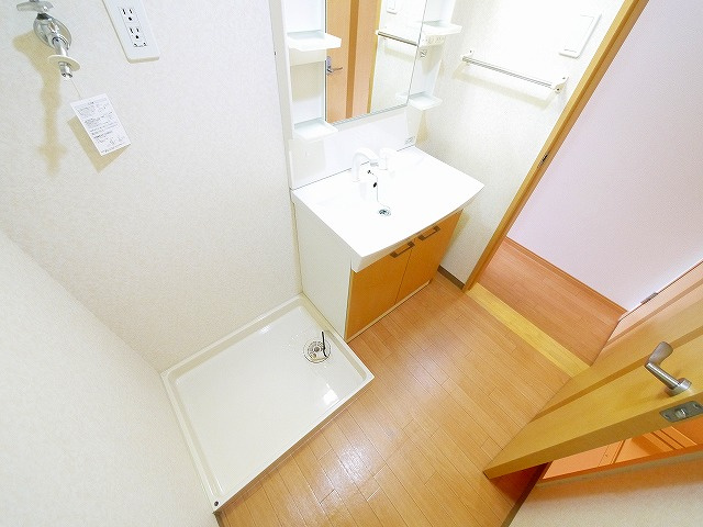 サンフィットヒルズ　Ａの洗面所|もちろん室内洗濯機置き場