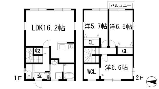 【間取り】 | 井上戸建賃貸住宅Ｃ棟