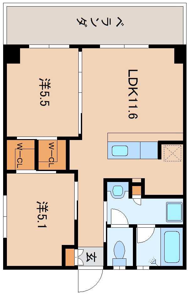 シャインパレスⅢの間取り
