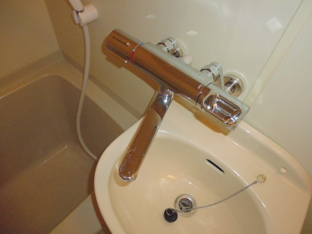 グリーンクラークの洗面所|サーモスタット水栓