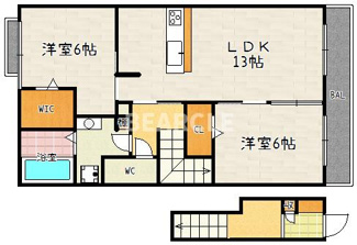 【間取り】 | 【仲介手数料0円】EXIV小野
