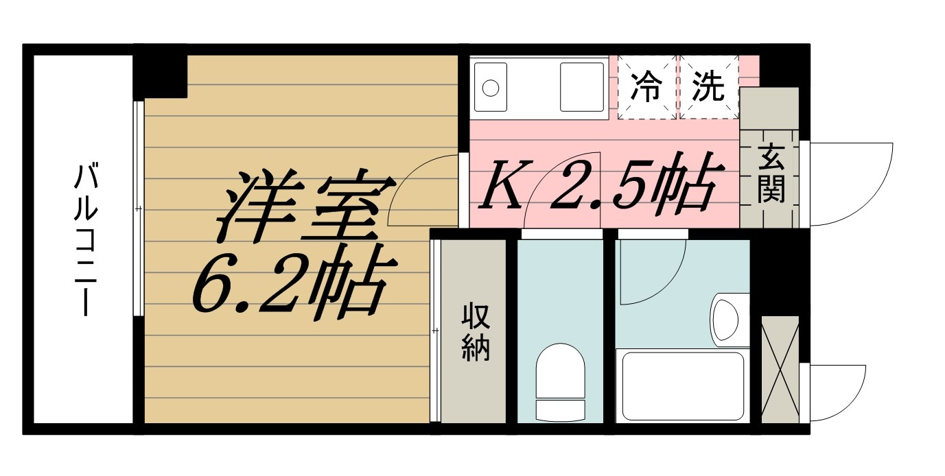 ハイシティ弁天の間取り