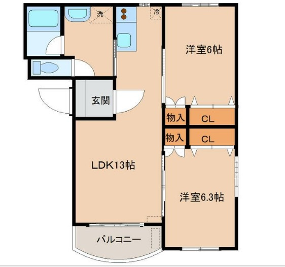 KIND　PLACE　MⅡの間取り