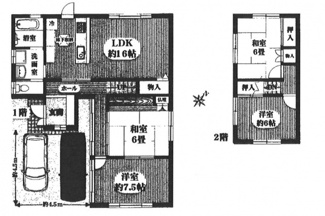 【間取り】 | 東区戸坂くるめ木２丁目 | 東区戸坂くるめ木2丁目　中古戸建て
