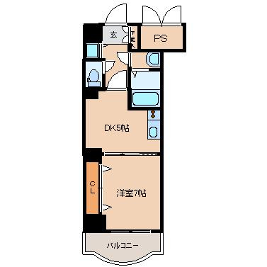 【間取り】 | ノルデンタワー天神橋