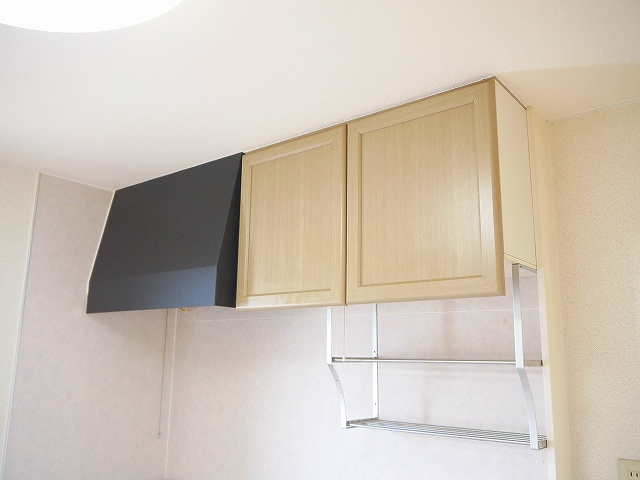 サンビューラ梅美台 Dのキッチン|キッチン上部収納