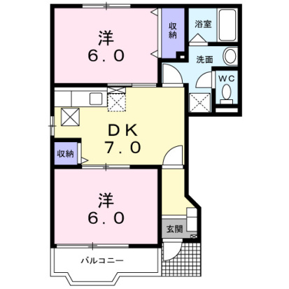 【間取り】 | グリーンパークＢ
