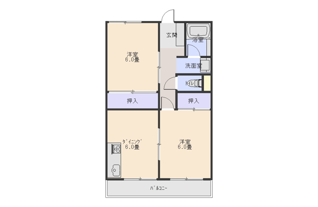 【間取り】 | サニーハイツ湯村 | 『サニーハイツ湯村』