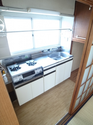 【キッチン】 | ガーデンハイツC | ガスコンロは１台サービス品で付けて頂けます。※要確認