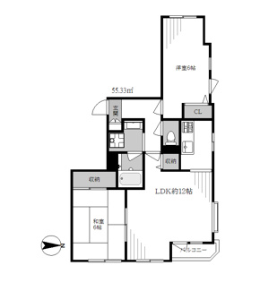 【間取り】 | セザール第二中板橋