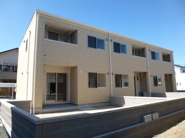 倉敷市新田のアパートの外観