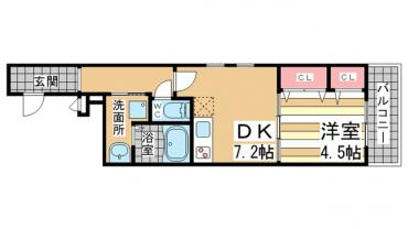 【間取り】 | フジパレス神埼川　Ⅲ番館