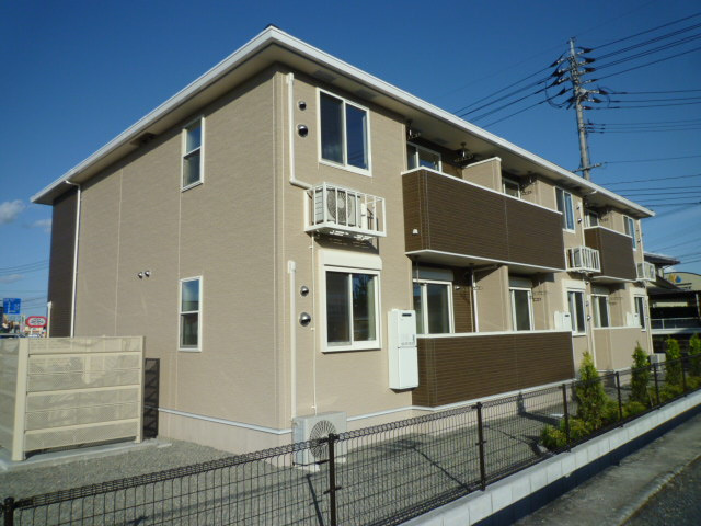 倉敷市真備町川辺のアパートの外観