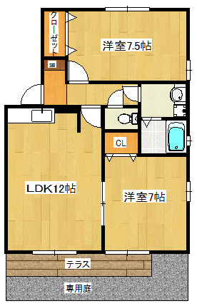 セジュール梨香の間取り
