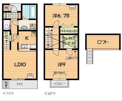 オリージャ本宮　Bの間取り