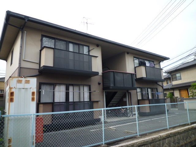 倉敷市茶屋町のアパートの外観