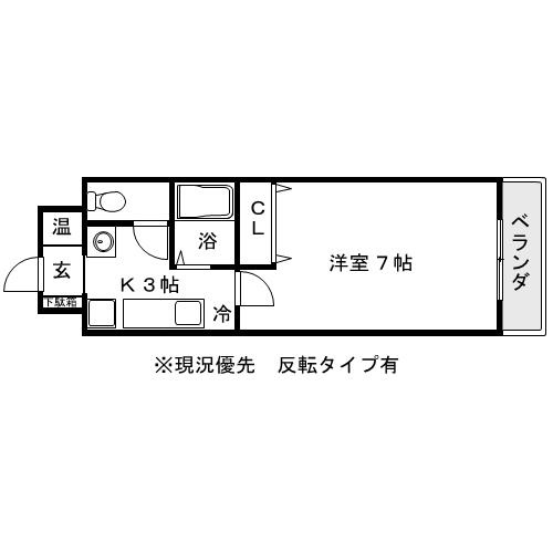 フィレンツェなんば南の間取り