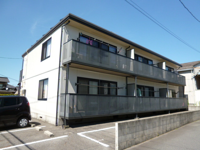 倉敷市中帯江のアパートの外観