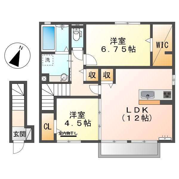 アドラブールFの間取り