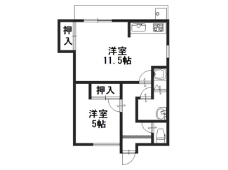 【間取り】 | 神田平屋貸家