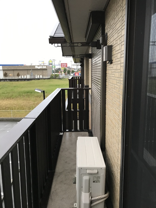 コンフォート上原田　A棟のバルコニー