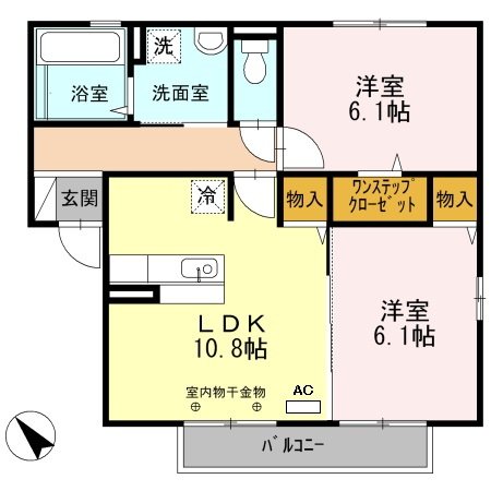 コンフォート上原田　A棟の間取り|オール電化で光熱費がお得！