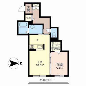 アルベージュ今宿の間取り