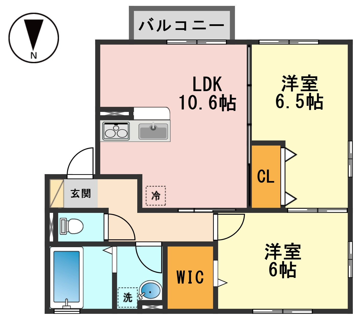 クローバーハウスの間取り