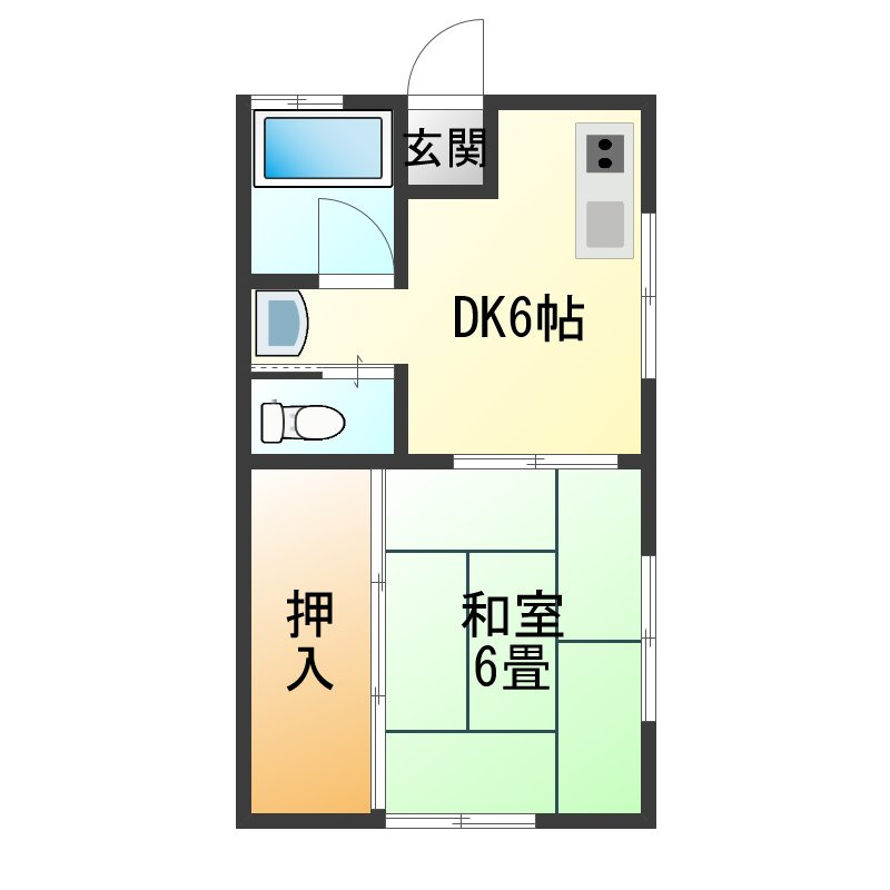 コーポからまつの間取り