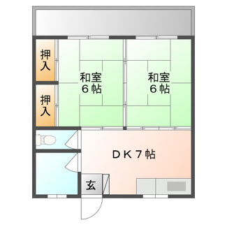 【間取り】 | コーポK