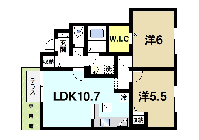 ＷＩＴ大安寺　Ⅰの間取り|新婚さんからファミリーさんにおススメの間取りです。