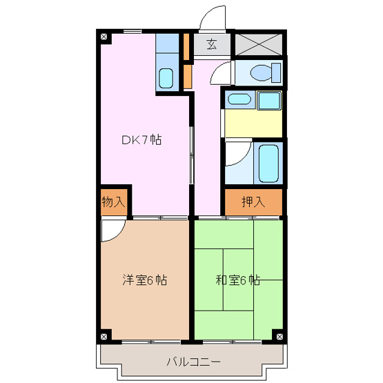 【間取り】 | ロイヤルマンションHAMADA