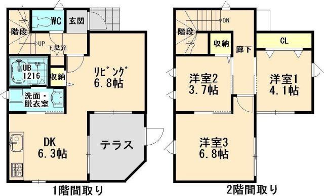 【間取り】 | プチメゾンエクラ