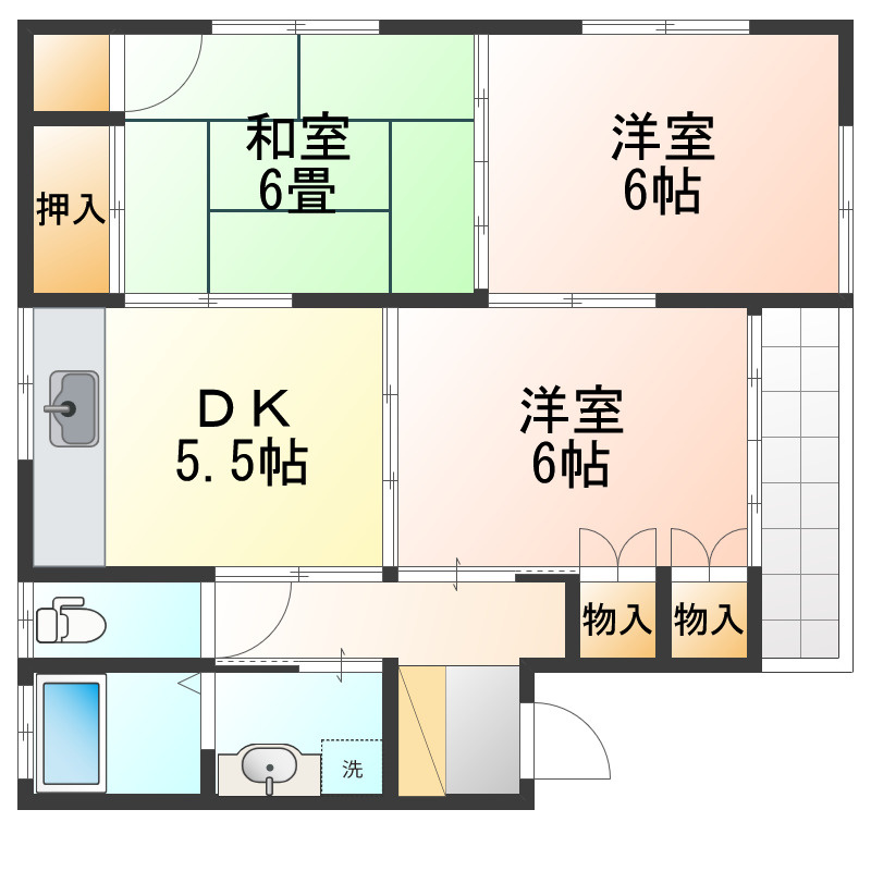 パイクプレースの間取り