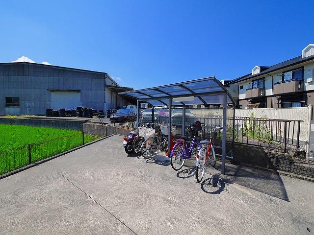 ディアコートⅡのその他共用部分|自転車置き場が設置