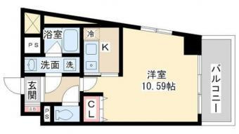 【間取り】 | ジャスティス南森町