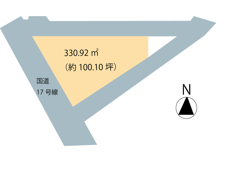 高崎市倉賀野町　売地　100.1坪