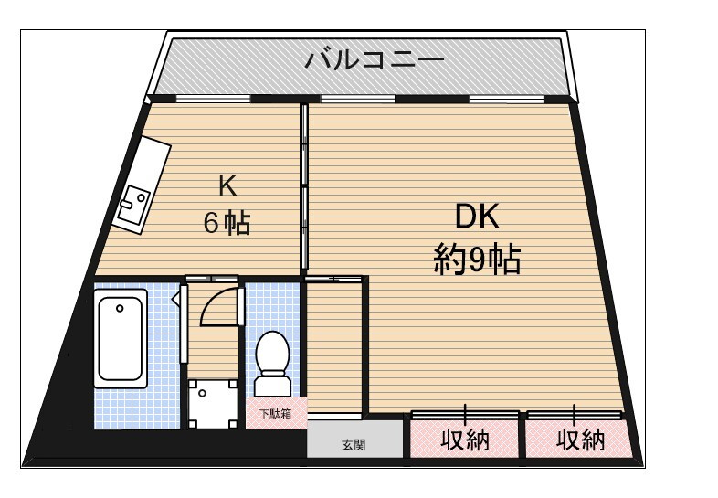 ベルゾーネ千住の間取り
