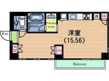 【間取り】 | ＢＬＡＮＣ北堀江
