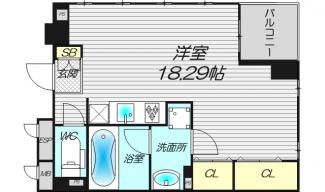 【間取り】 | ＢＬＡＮＣ北堀江