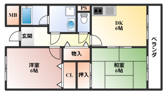 【間取り】 | ローレル蛍池