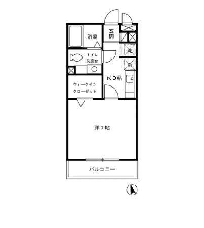 グランドセントレア888　Aの間取り