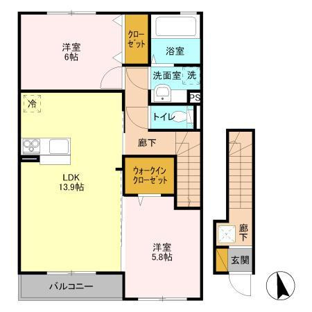 エクセルハイムヤマセイの間取り