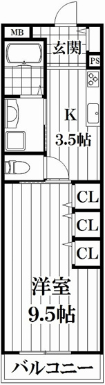 【間取り】 | クリエオーレ諸福