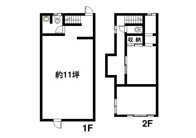 荒井貸店舗の間取り