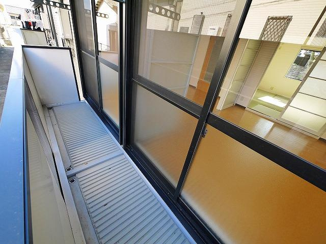グリーンガーデンＢのバルコニー|陽当たり良好なバルコニーです